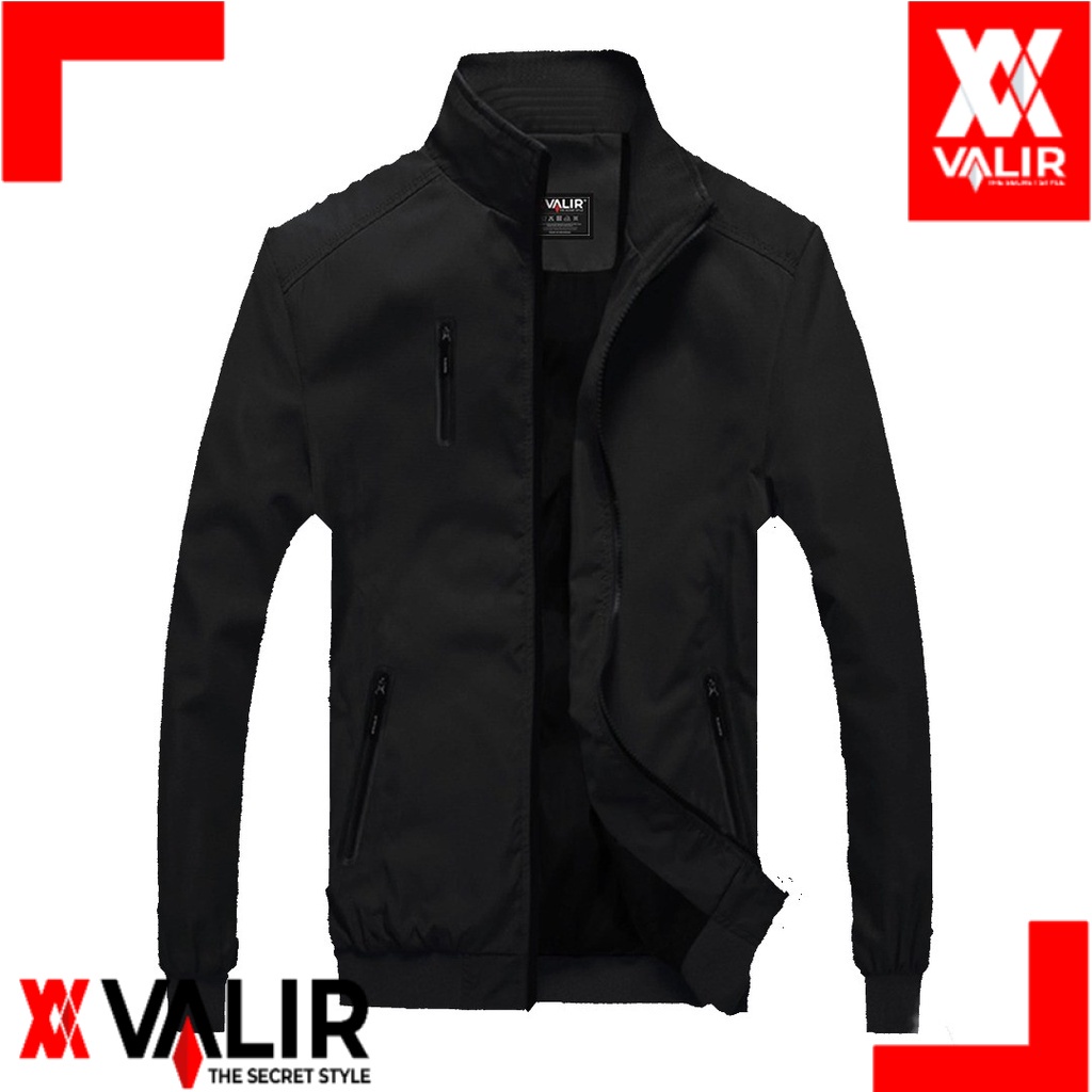 Jaket Pria Bomber Oxford Panjang Mleet Valir