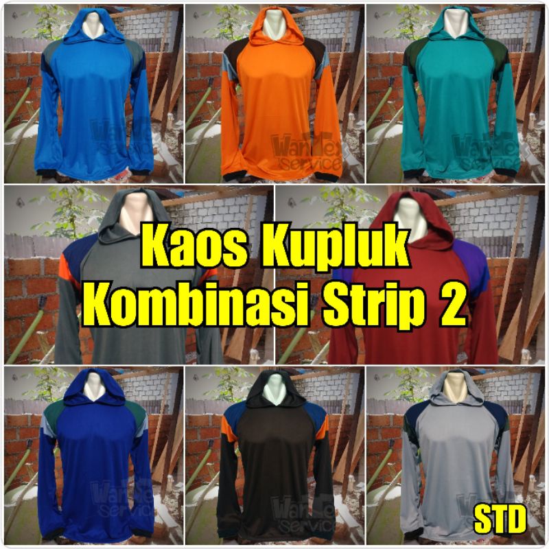 Kaos Tani Lengan Panjang, Kupluk, Kaos Basahan Kerja, Kaos Kuli,  Kaos Kerja Bangunan (BASKOM STD)