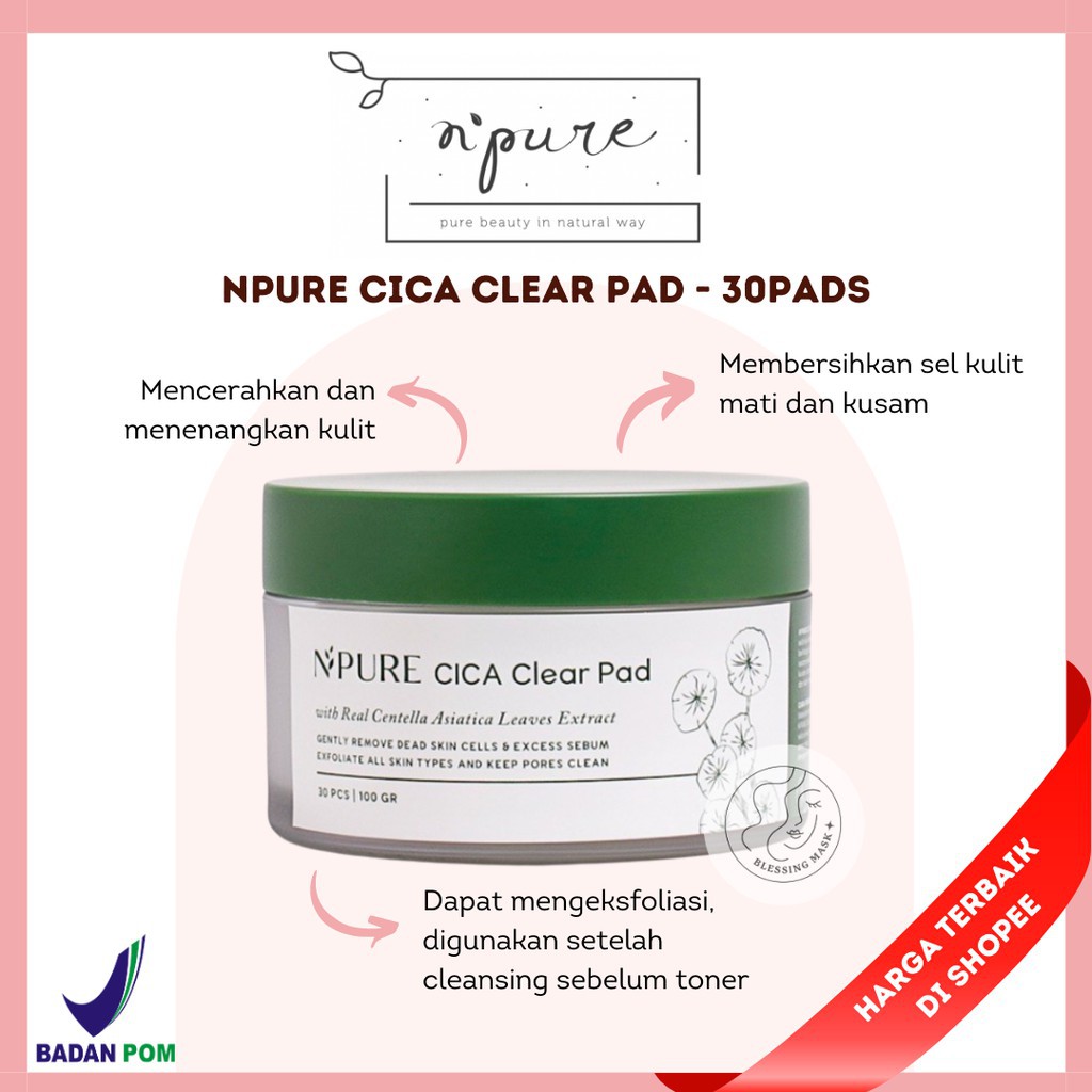 Skinhouseid Npure Centella Toner Cica Clear Pad Beat The Sun Powder Skincare Kecantikan Premium