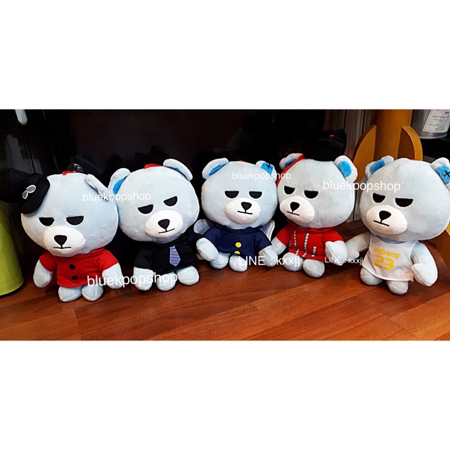 Boneka Plushy Super Soft YG Krunk Bear x Big Bang GD TOP TaeYang DaeSung SeungRi