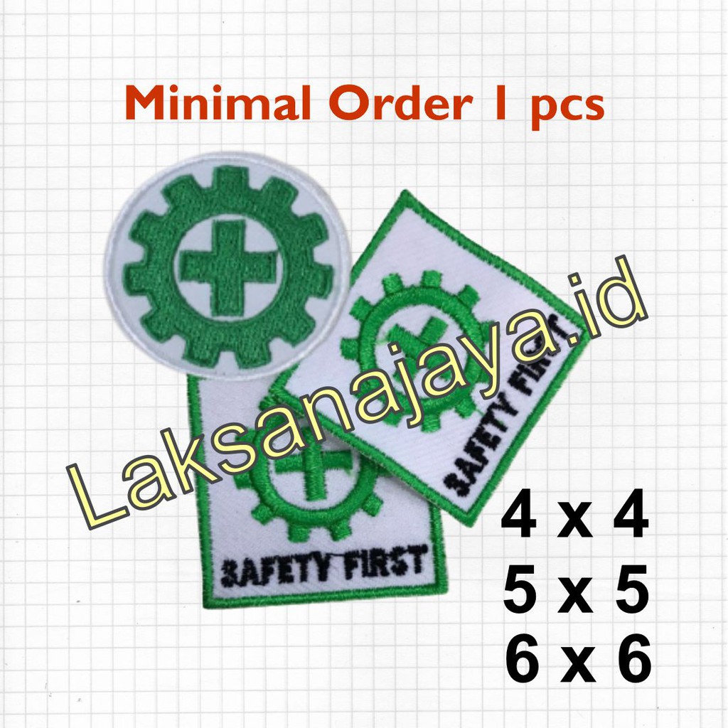 LOGO K3 SAFETY FIRST BORDIR / BET K3 SAFETY FIRST BORDIR / BADGE K3 SAFETY FIRST BORDIR / EMBLEM K3 