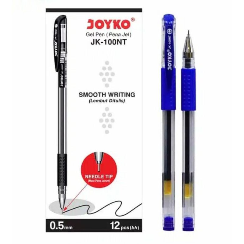 Pulpen Gel Joyko JK 100NT 0.5mm Grosir 12 Pcs