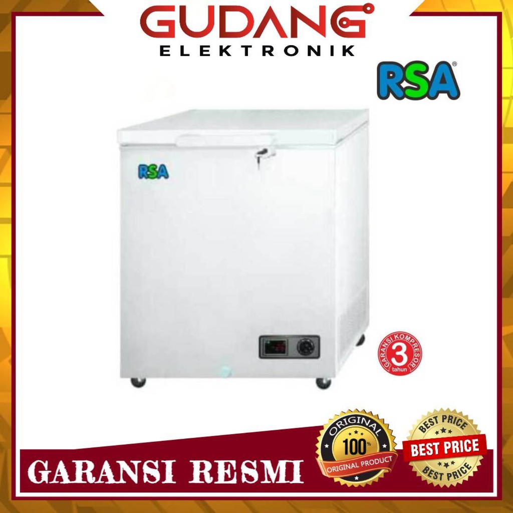 CHEST FREEZER RSA 100 LEMARI PEMBEKU 100 Liter FREEZER BOX Shopee