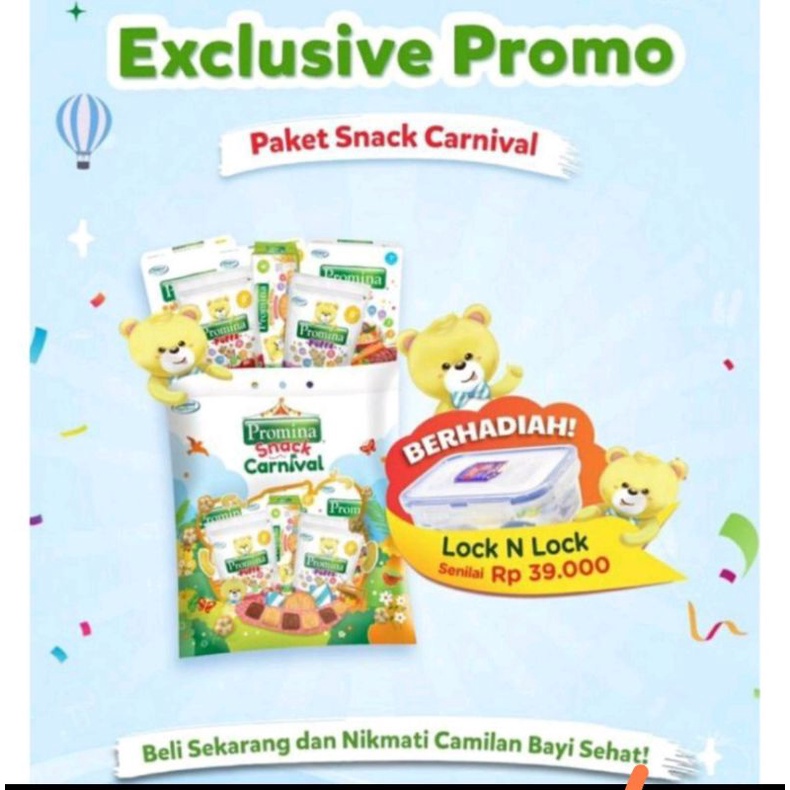 PROMINA SNACK CARNIVAL FREE LOCK N LOCK