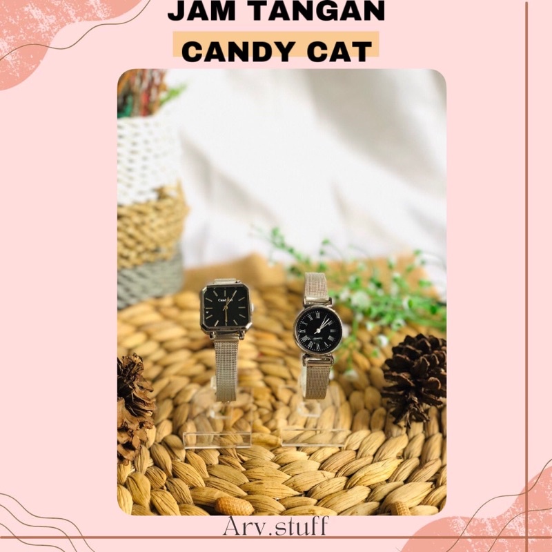 JAM TANGAN CANDY CAT KEKINIAN/ Aksesoris wanita cantik, pelengkap OOTD, super viral, terlaris, dan murah