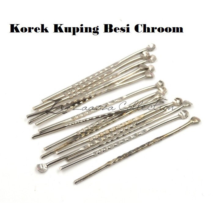 Korek Kuping Besi Kecil | Alat Pembersih Telinga Besi | Korek Telinga Besi Chrome