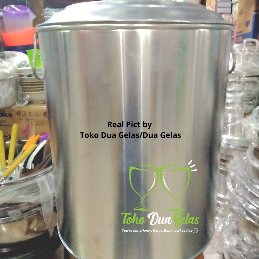 Dandang Panci Bubur Ayam Soto Alumunium 40 cm / Dandang Bubur Ayam Soto Alumunium Polos 40 cm