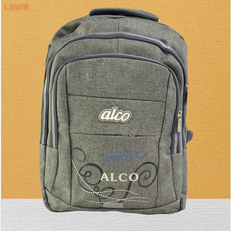 Tas Polo Alco Grey - Tas Sekolah - Tas Kerja - Tas Bagus - Tas Keren - Tas Polo - Tas Cowok - Tas Ce