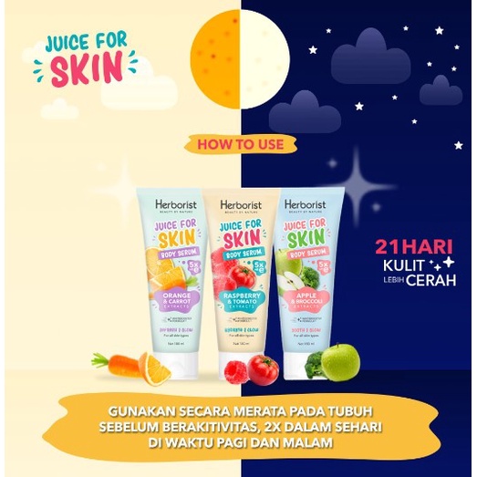 Herborist Juice For Skin Body Serum - 180gr Serum Badan pencerah kulit