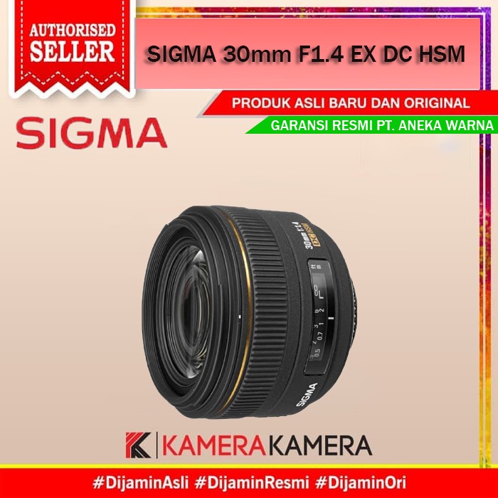 Jual LENSA SIGMA 30mm F1.4 EX DC HSM For CANON-NIKON | Shopee Indonesia