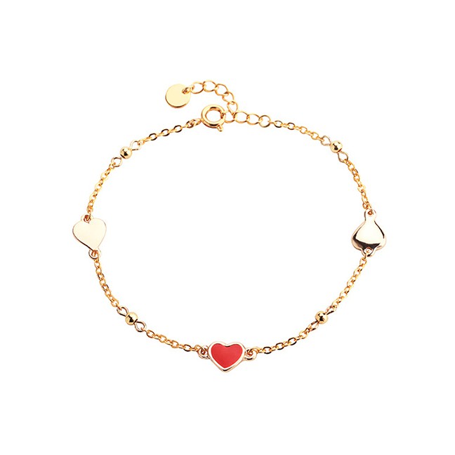 LRC Gelang Tangan Fashion Drip Heart-shaped Bracelet F5347X