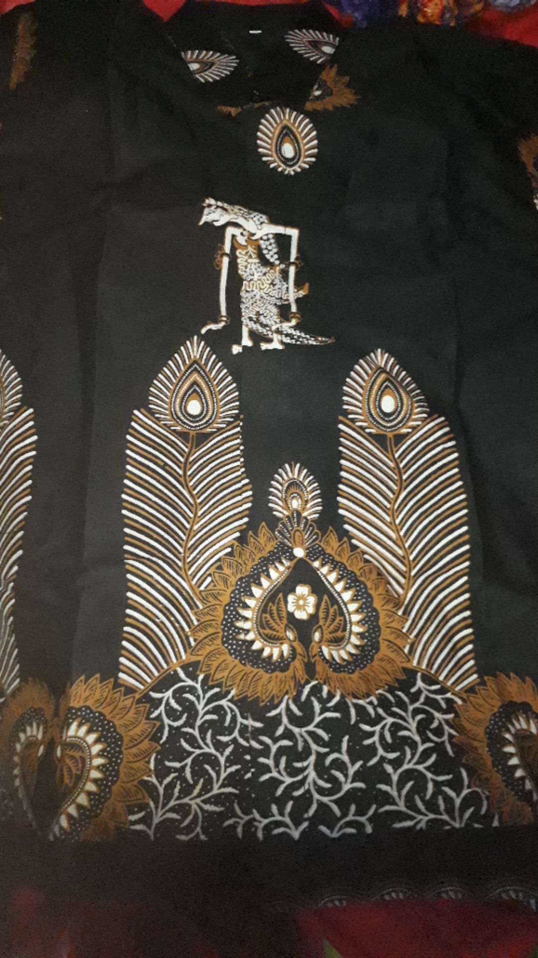 Wulu Wayang Kemeja Batik Pria Solo Lengan Pendek Lapis Furing Aljaya Atasan Premium Modern Gadhing