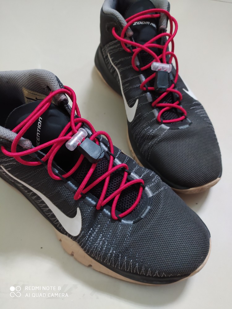 Tali Sepatu Karet Elastis Lock Lace Locklaces
