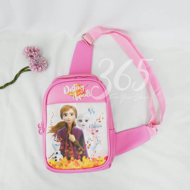 Bag bodycross anak motif Frozen 2