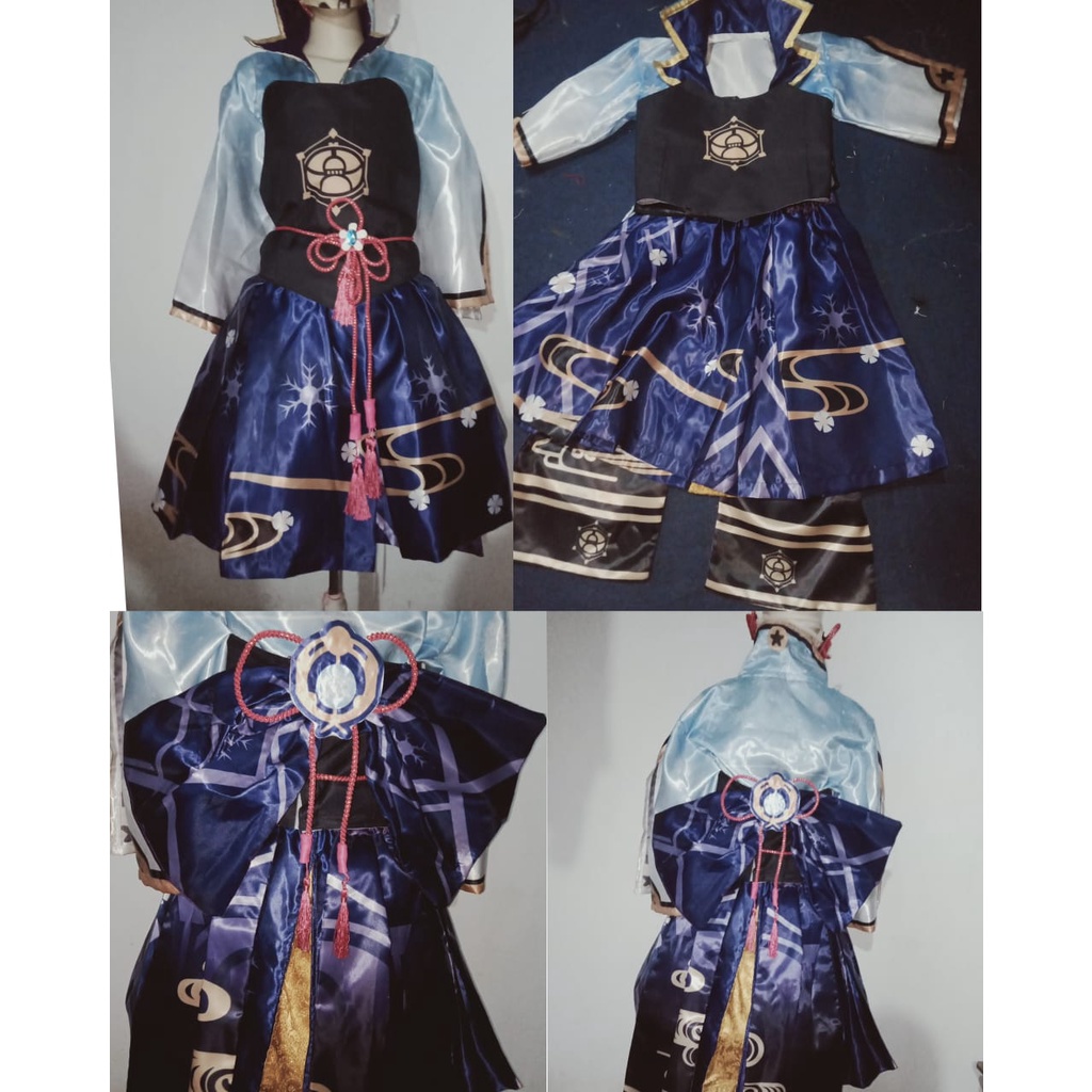 Game GENSHIN IMPACT Ayaka Kostum Cosplay Costume