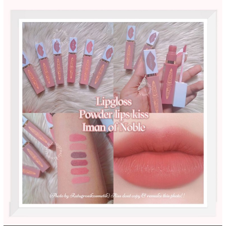 PER 6 PCS!!!LIPGLOSS POWDER LIPS KISS IMAN OF NOBLE NO.1035A