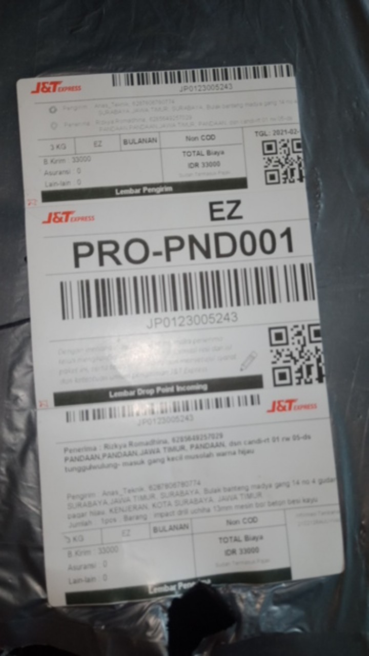 Impact Drill Uchiha 13mm Mesin Bor Beton Besi Kayu Full Set Koper