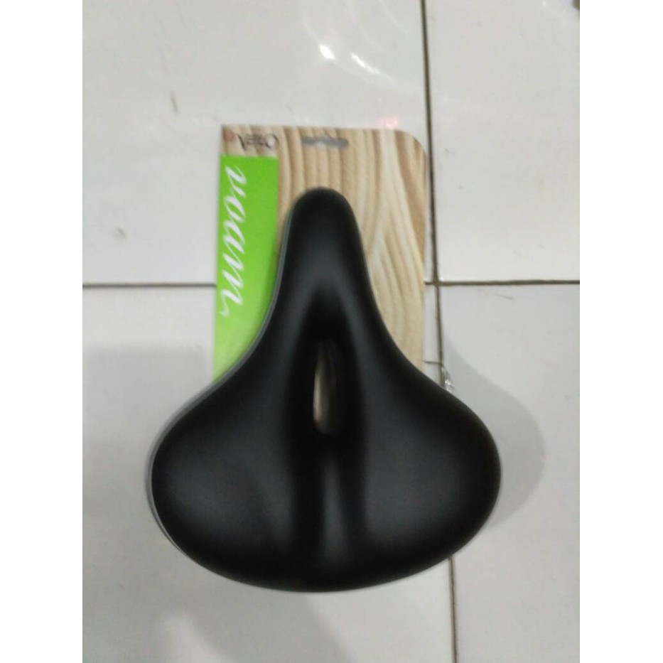 Jok sadel sepeda gel velo plush 6115 lebar empuk