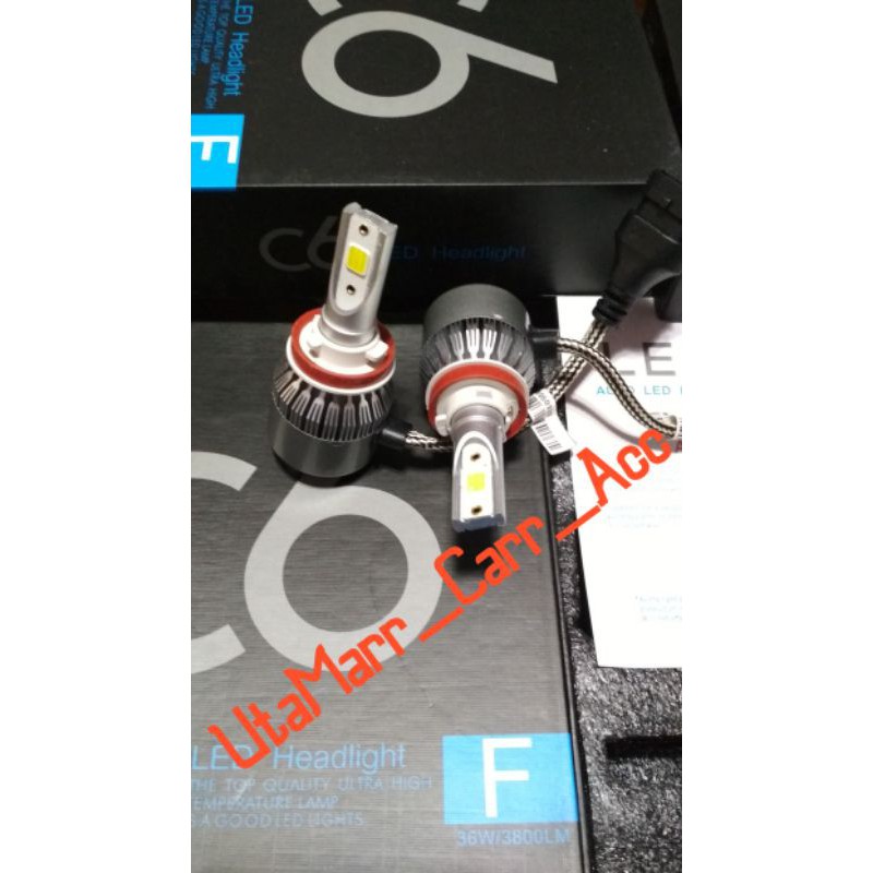 Lampu LED TURBO 36 Watt C6 H-11 / HB3/HB4/H1/H7/H8