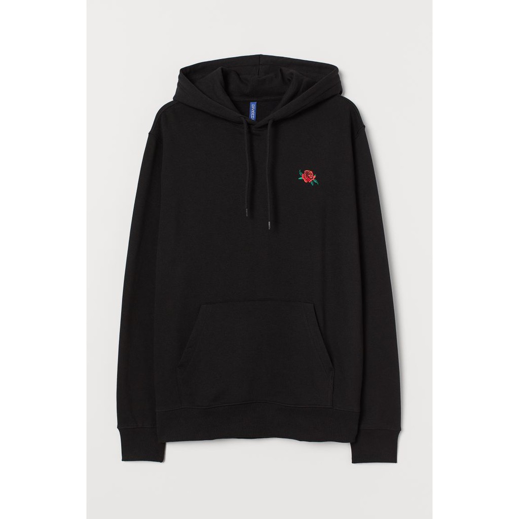 Hoodie hnm H&M Rose Black
