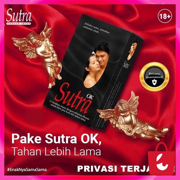 ✅ Privasi Terjamin 100% Kondom Sutra OK isi 3 pcs - Lateks Transparan Ultra Tipis Alat kontrasepsi | kondom bergerigi untuk pria Aroma Romantis