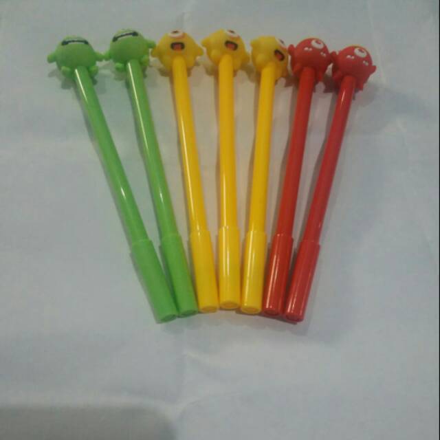 

Pulpen gel karakter monster mata