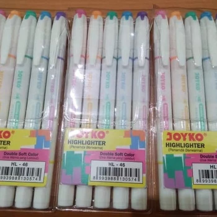 

Highlighter - Stabilo Pulpen - Stabilo Warna Warni Joyko Hl-46 Highlighter/Stabilo Double Soft