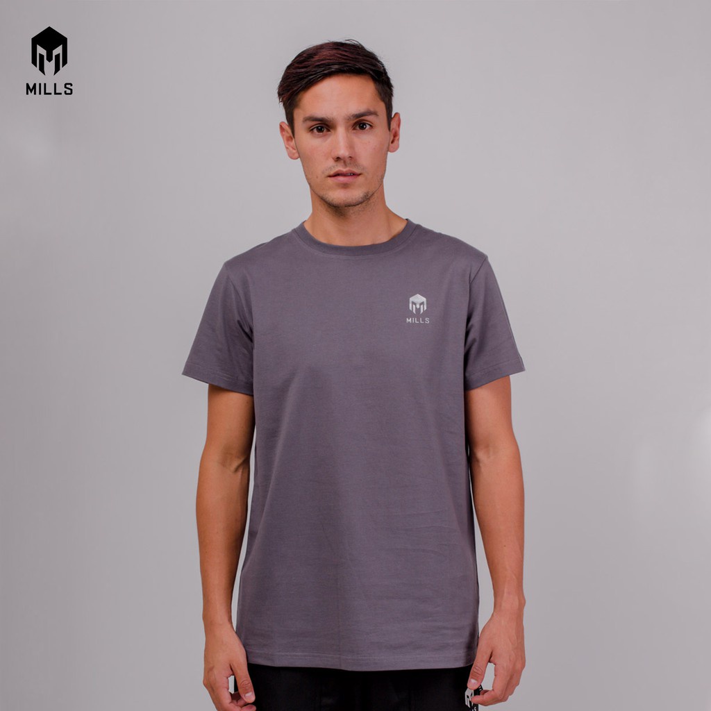 Mills Baju Oblong Katun Cotton T-Shirt Basic 21002 Original