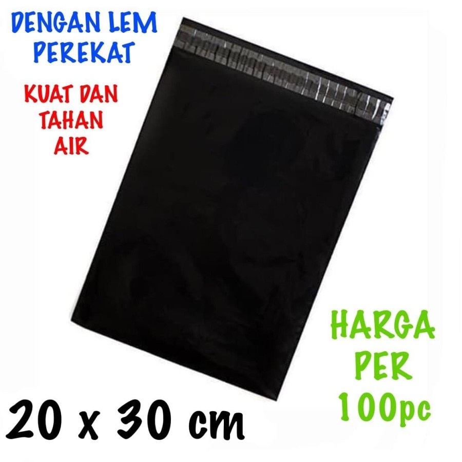 

Plastik Bungkus Poly Mailer Packing Online Kantongan Plastik Polos Warna Hitam Isi 100 PCS / Amplop Plastik Polymailer Online Tebal Dilengkapi Perekat