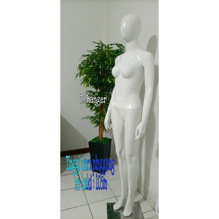 Patung manekin full body wanita alien tangan lurus