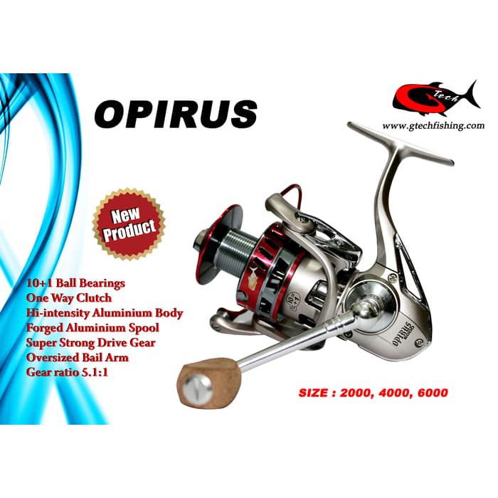 Termurah  G Tech Opirus Fishing Reel 6000