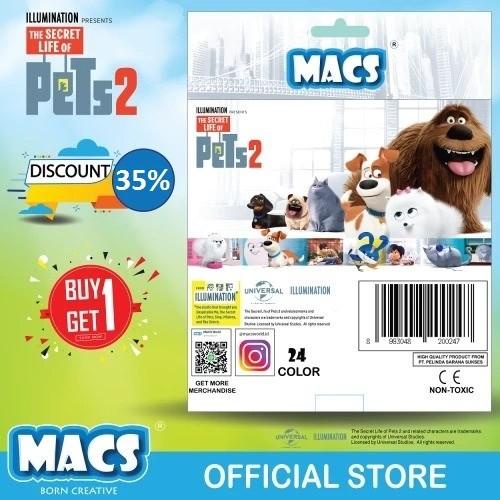 

Pensil Warna segitiga Secret Life of Pets 24 colors BUY 1 GET 1 FREE Best Seller