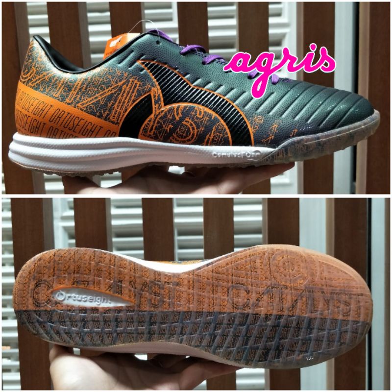 SEPATU FUTSAL ORTUSEIGHT CATALYST CYPHER IN AURORA/ORTRANGE/BLACK