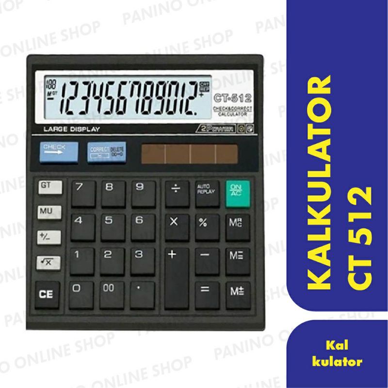 Kalkulator Besar Citizen 12 Digit/Calculator CT-512