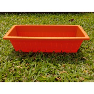  Pot  bunga  tanaman gentong segi  panjang  kayu 50cm Shopee 