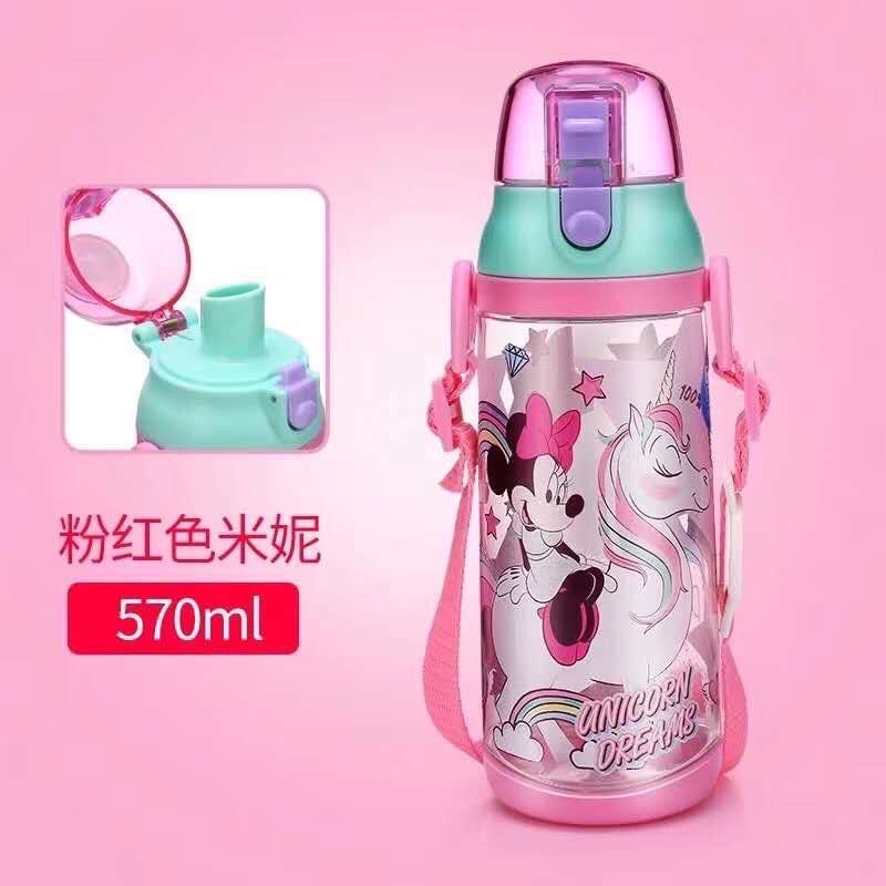 DISNEY Botol Minum Anak Unik /  ORIGINAL Disney water bottle Elsa Mickey donald Cars / Botol Minum Anak disney-570ml minnie