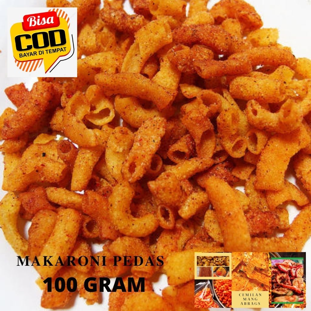 

COD - BEST SELLER MAKARONI SUPER PEDAS ENAK LEZAT DAN HALAL / 100 GRAM