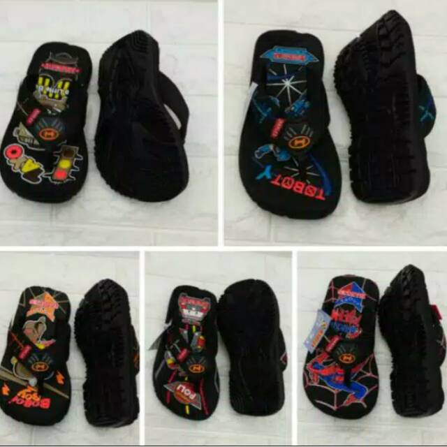 Sandal harles anak berkarakter