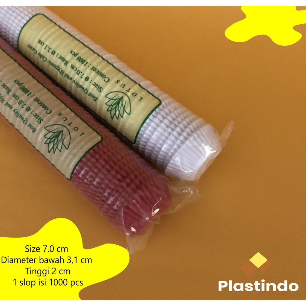 Cake Case 7 cm | Cake Case Kue 7 cm Warna isi 1000 pcs | Cup Kue Coklat BAKING