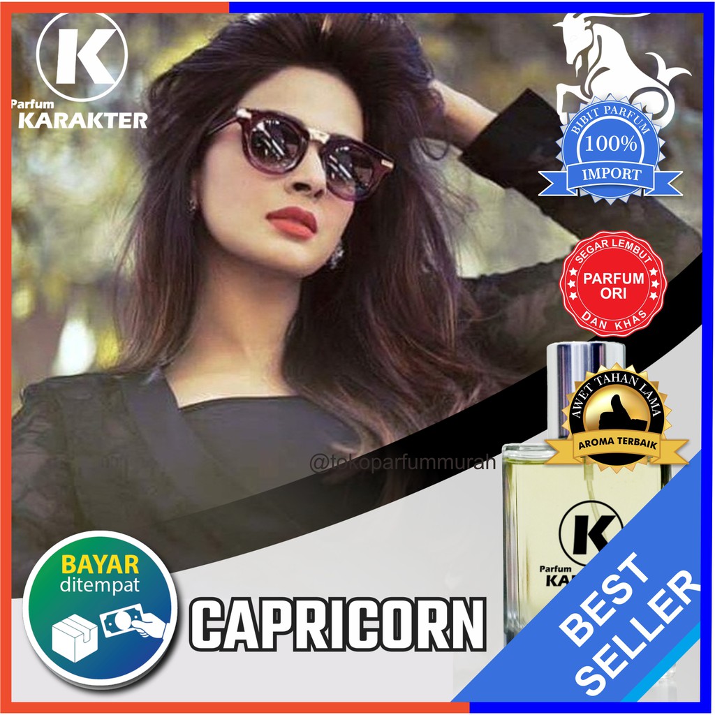 Bisa Cod | Parfum Cewek Zodiak Capricorn  Bibit Parfum Import Wangi &amp; Tahan Lama  Kemasan 50ml