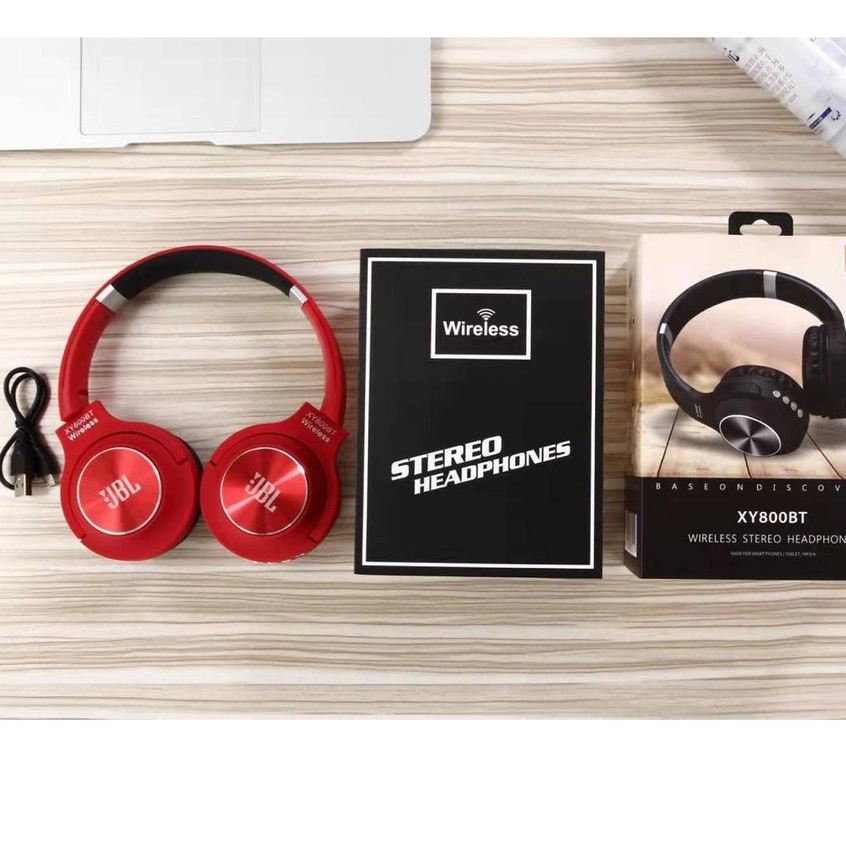 Headset Bando XY800BT Streo headphones wireless bluetooth