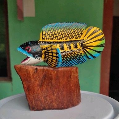 Patung Channa Untul Channa Auranti Mangap 13cm