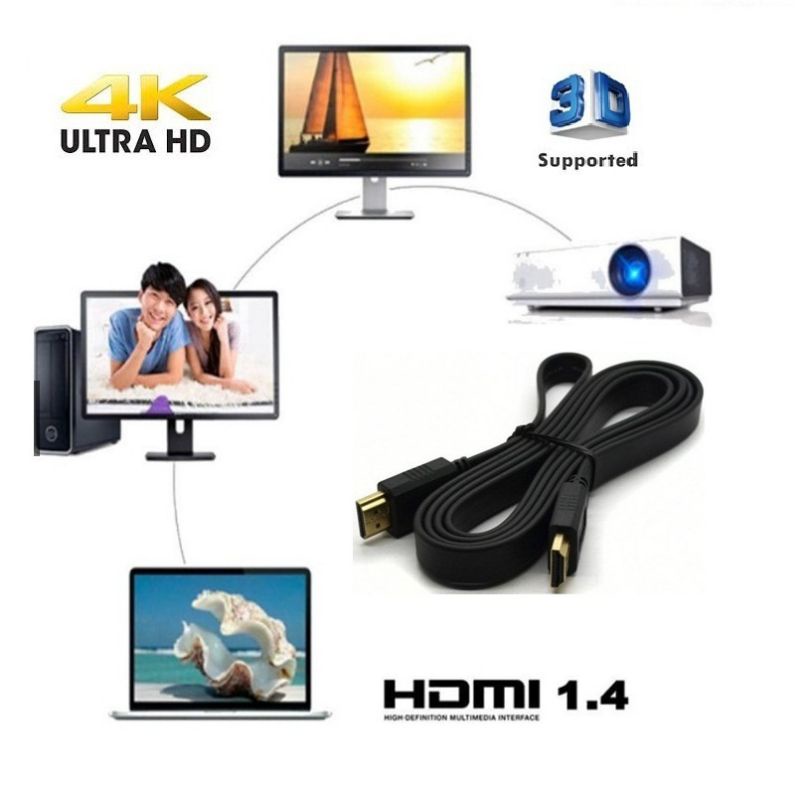 Kabel HDMI 1,5 Meter dan 3 Meter 1.5M/3M High Speed HDMI Cable V1.4 3D Full HD 1080P