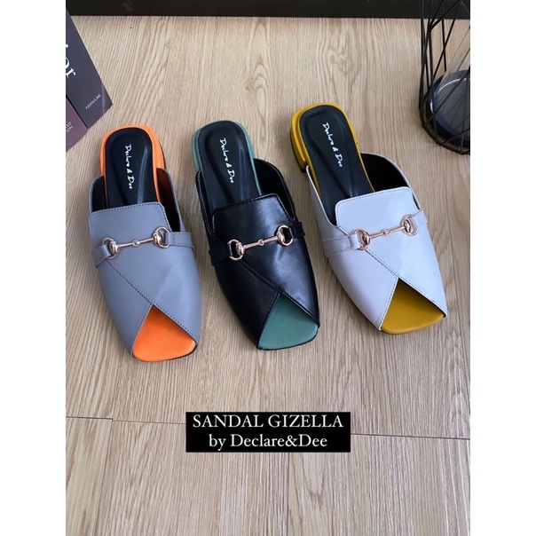 DECLARE&amp;DEE GIZELLA SANDAL MULES WANITA TERBARU ELEGANT