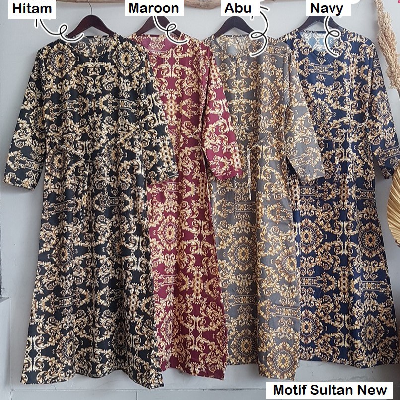 Gamis Katun Busui / Baju Gamis Motif Resleting Jepang / Dress Terbaru 2021 Jumbo Dewasa