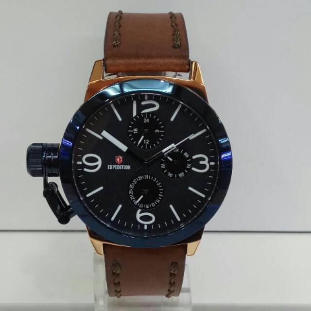 Jam tangan expedition e6339 wanita rose gold biru