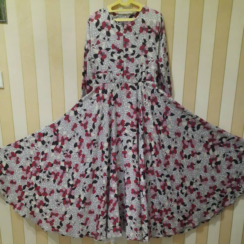 Prelovee gamis dichta motif bunga (harga nett)