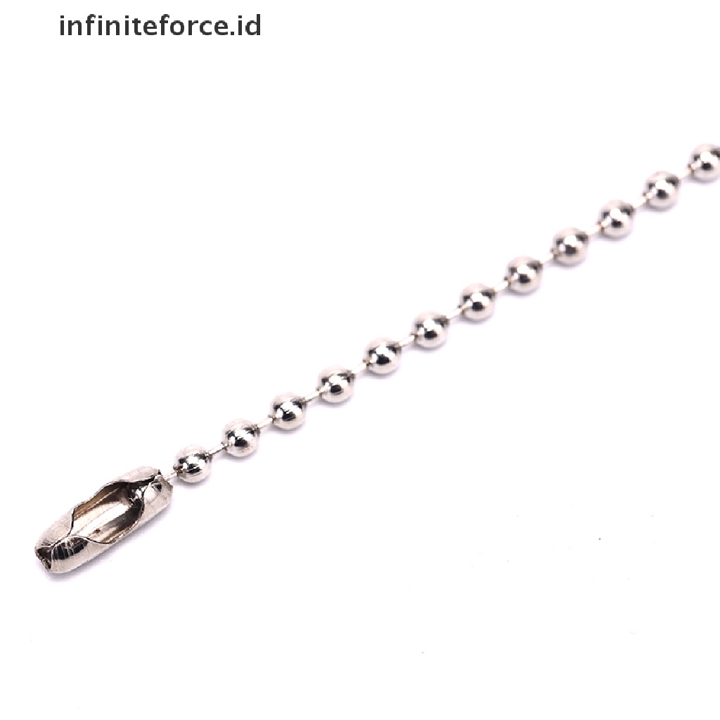 Infiniteforce.id 10pcs Gantungan Kunci Manik-Manik 3.5 &quot;0.09&quot; Diy