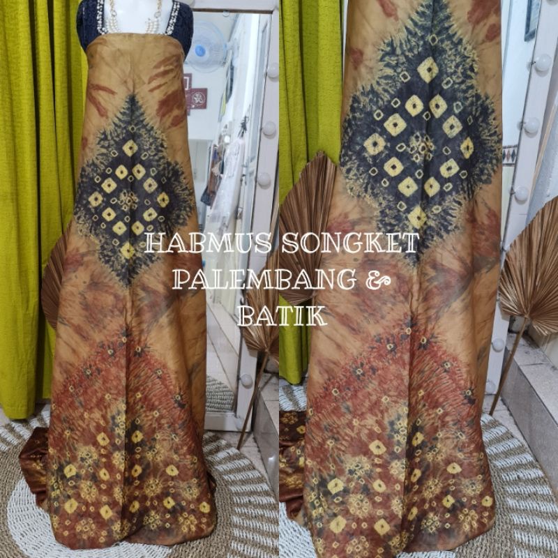 BAHAN /KAIN JUMPUTAN PALEMBANG SUTRA VALVET SILK GOLD