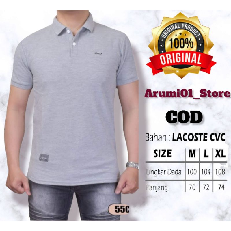 KAOS POLO SHIRT PRIA LEVIN PREMIUM BERKERAH
